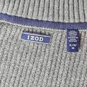Reversible Rug Izod Izod | Sweaters | Izod Mens Gray Long Sleeve Reversible Zipper Woven ...